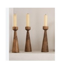 เชิงเทียนไม้โบราณแบบใหม่  งานแกะสลักลายเงา  เป็นมิตรกับสิ่งแวดล้อม  งานแฮนด์เมด  ของตกแต่งบ้าน  คุณภาพดีเยี่ยม  หลากหลายแบบ - Product Image 1