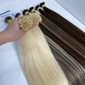 MEGA VENTA 100% Extensiones de cabello humano vietnamita Queratina Punta plana Súper sedoso Alta calidad Grande en stock Precio de fábrica Sin enredos - Product Image 6