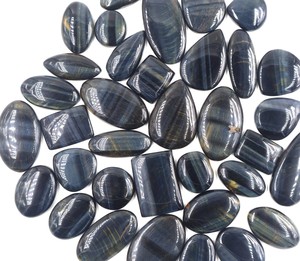 2025 AAA + CALIDAD colgante de ojo de tigre azul Natural cabujón de piedras preciosas sueltas lote joyería fina Ojo de Tigre azul cabujón de piedras preciosas sueltas - Product Image 4