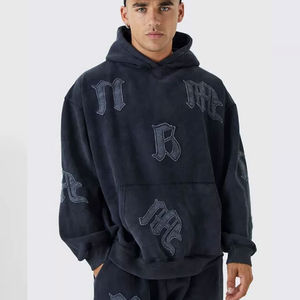 Conjunto de Sudadera con Capucha y Pantalones Deportivos de Invierno Más Vendido, Diseño Sólido, Personalizado, Efecto Desgastado por el Sol, Lavado Ácido, para Hombre y Mujer - Product Image 5