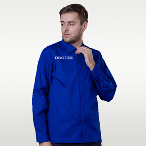 Veste de travail pour homme, 100% coton, 9 oz, NFPA2112, ignifuge, respirante, manches courtes, décontractée, CAT2, résistante au feu - Product Image 2