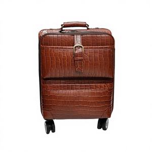 Maleta con Ruedas Extra Grande de Cuero Sintético de la Mejor Calidad, Duradera, con Cierre Digital, Resistente al Agua, Apertura Frontal, Simple, Unisex - Product Image 6