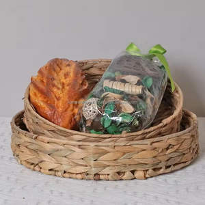 Plateau de service en jacinthe d'eau écologique, naturel, durable, personnalisable, vaisselle de salle de bain, fournisseur en gros au Vietnam - Product Image 4