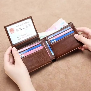 Fashionable Premium Design Luxury <b>Card</b> Money <b>Holder</b> Short Leather <b>Wallet</b> <b>for</b> Men's Hot Selling - Product Image 3