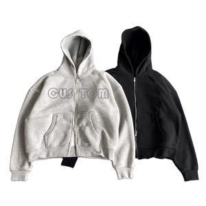 Conjunto personalizado de sudadera y pantalones de chándal en blanco 100% algodón francés Terry Casual chándales deportivos pantalones de chándal y conjuntos de Sudadera con capucha - Product Image 3