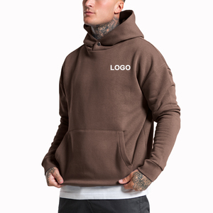 Sweat à capuche surdimensionné en molleton de coton épais à boutons-pression personnalisé, Fabricant OEM ODM, Fournisseur d'usine, Grossiste pour hommes - Product Image 2