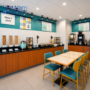 ระบบเฟอร์นิเจอร์ห้องพักที่ทันสมัยของ Modern Garner Inn พร้อมแผงทีวี ตู้เสื้อผ้า โต๊ะข้างเตียง และโต๊ะเขียนหนังสือ ผลิตในเวียดนาม - Product Image 4