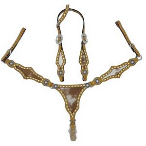 Juego de Montura Western de Cuero Genuino de Alta Calidad con Almohadilla para Silla de Montar y Cierre de Hebilla, Duradero para Montar a Caballo, Precio al por Mayor - Product Image 1