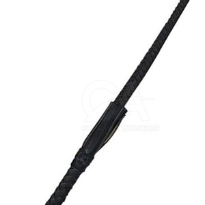 Fouet d'équitation en cuir PU avec sangle de poignet, léger, pour l'entraînement équestre, pour cavaliers professionnels - Product Image 4