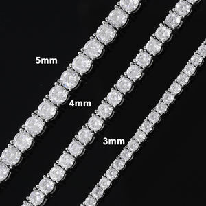 VVS Moissanite Princess Cut Tennis <b>Bracelet</b> 14k Gold 3mm 4mm 5mm Bridal Anniversary Gift Luxury <b>Stack</b> Unisex - Product Image 5