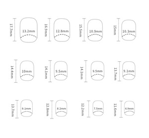 Ongles à presser personnalisés en ABS français, forme amande, couvrance totale, pré-dessinés, rose doux, courts, pour filles, 24 pièces, avec colle - Product Image 6