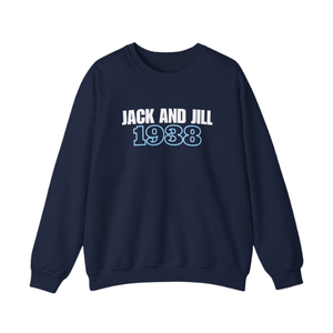 Sudadera Azul Marino con Cuello Redondo Blanco y Azul, Sudadera con Gráfico Bordado, Sudadera de Manga Larga de Forro Polar, Ropa Casual Unisex de Moda - Product Image 2