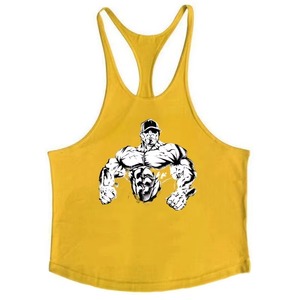 Camiseta sin mangas para hombre al por mayor, 100% poliéster, chaleco liso, camiseta interior informal de verano, ropa de gimnasio, proveedor a granel, MOQ bajo, frontal - Product Image 6