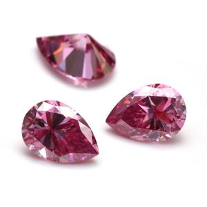 Diamant synthétique cultivé en laboratoire 1-10 carats, pierre précieuse percée au laser, taille poire, couleur rose, pour la fabrication de bijoux - Product Image 4
