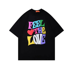 T-shirt blanc oversize en coton pour homme, manches courtes, col rond, imprimé lettres, motif bouffant sur le devant, style streetwear, vente en gros - Product Image 6