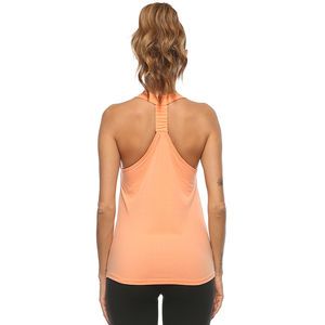 Blusa sin Mangas Holgada de Alta Calidad en Algodón, Poliéster y Spandex para Mujer, con Logotipo OEM, para Gimnasio, Deporte, Fitness, Yoga, Top Deportivo con Cuello en U - Product Image 2
