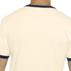 Men's Premium Cotton <b>Ringer</b> <b>T</b> <b>Shirt</b> Contrast Neck and Sleeve Short Sleeve Casual Tee for Daily Wear and Custom Apparel - Product Image 4