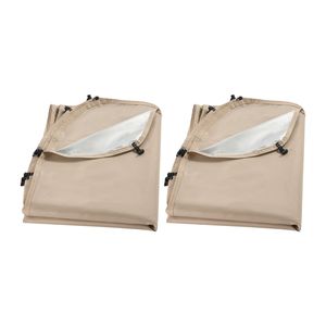 Tenda Parasole 6 x 6 piedi, Copertura in Tessuto Oxford 300D con Rivestimento Argentato per Protezione Solare, Telo Ombreggiante - Product Image 1