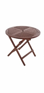 Ensemble de table pliante d'extérieur en teck, style méditerranéen, meubles de patio en bois pour jardin, terrasse de piscine - Product Image 3