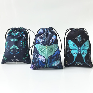 Nueva Bolsa de Almacenamiento de Tarot de Terciopelo con Estampado de Mariposas a Doble Cara, Bolsa de Regalo de Animales, Bolsas No Tejidas Asépticas - Product Image 3