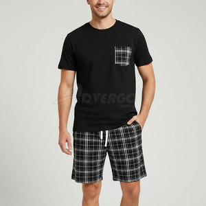 Conjunto de Camiseta y Pantalones Cortos para Hombre, Estilo Urbano Informal, 100% Algodón, Transpirable, con Diseño de Logotipo Personalizado - Product Image 2