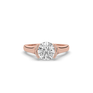 Anillo de Diamante Cultivado en Laboratorio de 2.04Ct, Ligero, Oro de 14K/10K, Corte Brillante Redondo, Diseño Único, Lujoso y Elegante para Mujer - Product Image 3