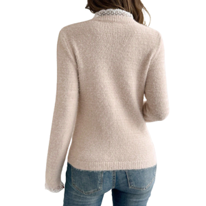 Women's Long Sleeve Ribbed Knit <b>Sweater</b> <b>Crewneck</b> Casual Pullover Soft Warm Cozy Winter Oversized Loose Fit Top - Product Image 2