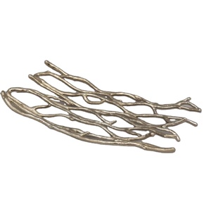 <b>Top</b> Quality Metal <b>Silver</b> Branch Shape Serving Bowl Wedding Home Decorative Kitchenware Fruit Serving Bowl - Product Image 1