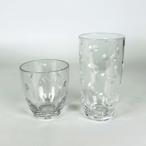 <b>Plastic</b> Acrylic Drink Dimpled Round Dots Tall Tumbler - Product Image 2