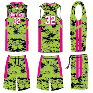 Conjunto de Uniforme de Baloncesto Femenino Sublimado Personalizado, Jersey y Pantalones Cortos de Baloncesto Femeninos de Malla Transpirable de Secado Rápido, Uniformes al por Mayor - Product Image 1