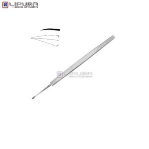 Instruments médicaux à aiguille pour l'extraction des débris superficiels de la cornée, double extrémité, double usage, spatule ophtalmique réversible pour corps étranger - Product Image 4