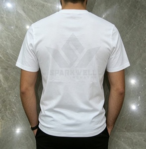 Camiseta Blanca para Hombre, Manga Corta, Cuello Redondo, Estampado Digital con Diseño Facial, Corte Regular Informal, 100% Algodón Jersey, Transpirable - Product Image 2