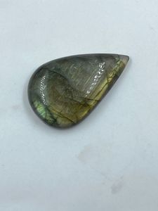 Natural Labradorite Gemstone Genuine Stone Green Shady <b>Colour</b> Pear <b>Shape</b> 33.06Cts For Jewelry Making - Product Image 5