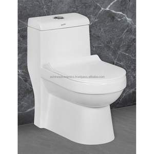 Inodoro de una pieza de cerámica de grado superior, tanque oculto muy solicitado para baño, baño, comedor, escuela, exterior - Product Image 2