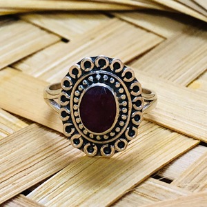 Bague de mode en agate rubis - 3,8 grammes - Product Image 1