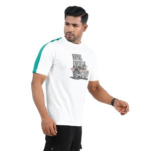 Venta al por mayor 100% algodón de primera calidad 180 GSM camisetas para hombres logotipo personalizado etiquetas de talla grande transpirable hecho Bangladesh - Product Image 1