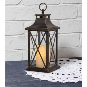 Farol Metálico Colgante, Porta Lámparas Decorativo para Exteriores, Bodas, Jardín, Patio, Restaurante, Centro de Mesa de Hotel - Product Image 5