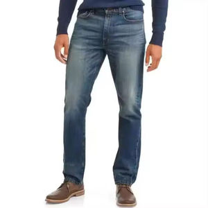 Premium Vintage Blue Denim Jeans Custom Cotton Pants OEM Apparel Manufacturer Private Label Wholesale Clothing - Product Image 3