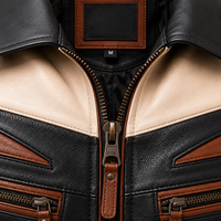 Veste en cuir véritable élégante pour homme, dernier design, haute qualité, style populaire, teinture unie, taille XS, état neuf