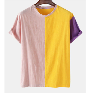 เสื้อยืดผู้ชาย ดีไซน์ทรงหลวม ผ้าเนื้อนุ่มน้ำหนักเบา สวมใส่สบาย เสื้อยืดผู้ชายสไตล์ลำลองสำหรับใส่ในชีวิตประจำวัน - Product Image 1