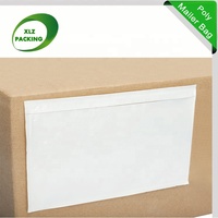 Pochettes transparentes, lot de 100 pièces, blanches, adhésives, en plastique, pour emballage, enveloppe antidérapante, Dhl