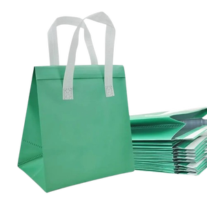 Custom Logo Eco-Friendly Non-Woven Cooler Tote Bag Durable Insulated Reusable Food Bags for Milk Cake <b>Bulk</b> Stock Ready Ship - Product Image 3