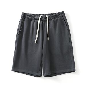 Pantalones Cortos Deportivos de Felpa de Algodón para Hombre, Cintura Elástica con Cordón, Secado Rápido, Transpirables, Personalizables, OEM, Venta al Por Mayor - Product Image 1