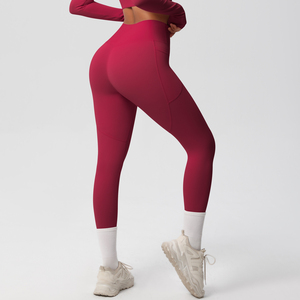 Leggings respirants à découpes en maille, ensemble de pantalons de yoga de couleur unie, leggings taille haute pleine longueur, vêtements de sport dos nageur - Product Image 4