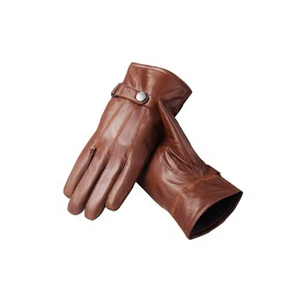Guantes de Invierno para Hombre de Cuero Italiano Tipo Gamuza, Forrados y Cálidos, con Técnicas de Teñido Liso y Tie Dye - Product Image 2