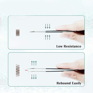 Plasma Gold Series Stainless Steel Tweezers Anti-Corrosion Anti-Magnetic Professional Lash <b>Tools</b> <b>Smooth</b> Tip Superior Surface - Product Image 2