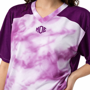 Camiseta de fútbol americano de malla sublimada personalizada, unisex, transpirable, con cuello en V, ropa de equipo, fabricante OEM de marca privada, comprador estadounidense - Product Image 2