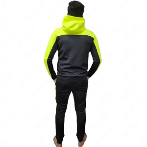 Vente en gros de survêtements d'entraînement de gymnastique, Sports de fitness, survêtements de jogging pour hommes personnalisés avec panneau de couleur contrastée - Product Image 3
