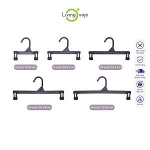 SB TECH ชุดตะขอแขวนเสื้อผ้าพลาสติก 10 ชิ้น ขนาด 35 ซม. ป้องกันการลื่นไถล เป็นมิตรกับสิ่งแวดล้อม ประหยัดพื้นที่ ใช้งานได้หลากหลาย สำหรับตู้เสื้อผ้า รับน้ำหนักได้มาก - Product Image 6