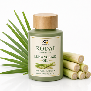 Huile Essentielle de Citronnelle du Tamil Nadu 100% Pure et Naturelle de Qualité Supérieure, Distillée à la Vapeur, pour Aromathérapie et Soin du Visage, par Kodai Global Export - Product Image 1